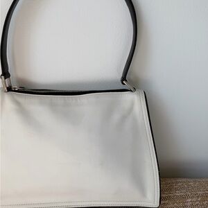 Authentic Vintage Coach Mercer White Black Leather Hobo Bag 6145 Y2K Jan 2002